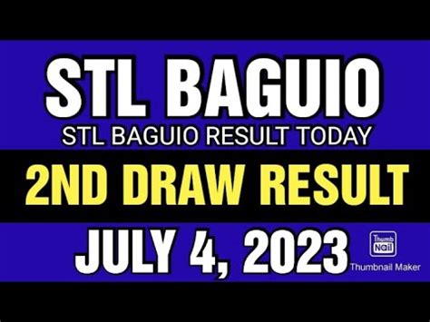 stl baguio result today 3pm|STL Result Today .